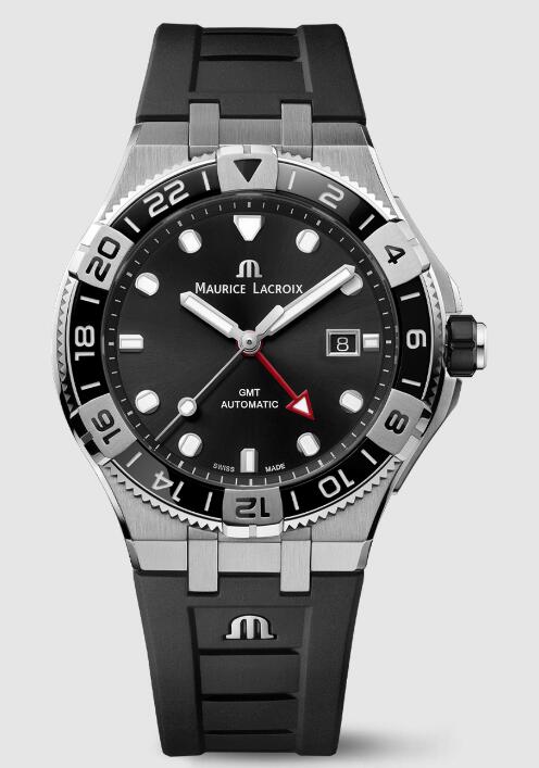 Review Best Maurice Lacroix AIKON AUTOMATIC VENTURER GMT AI6158-SS001-330-2 Replica watch